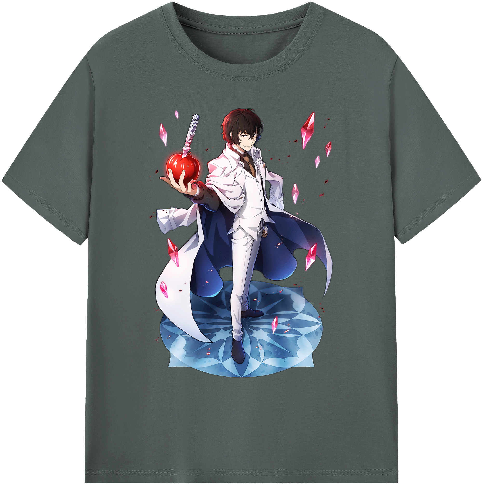 （画像用） 文豪ストレイドッグス Bungo Stray Dogs 綿100％ メンズ半袖Tシャツ｜肌触りやわらか＆通気性